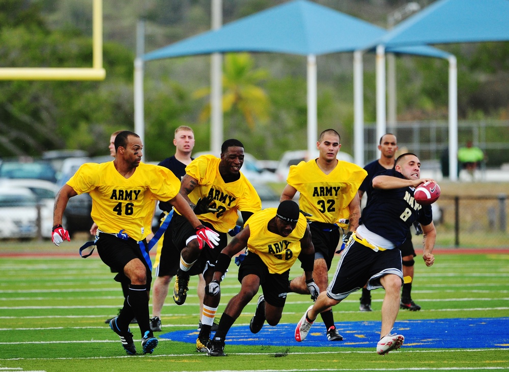 Army versus Navy games at Naval Station Guantanamo Bay