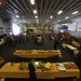 Service members barbecue at sea