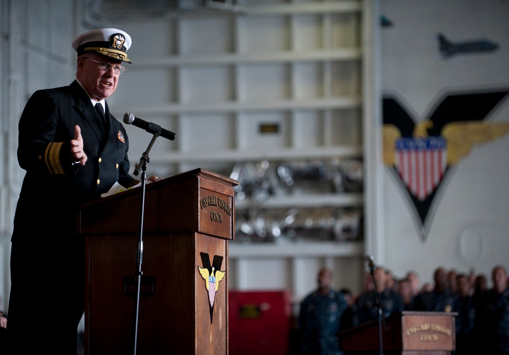 USS Carl Vinson action