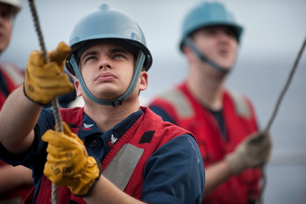 USS Carl Vinson action