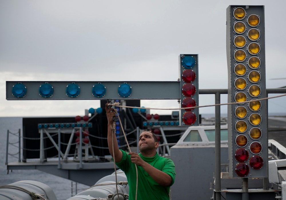 USS Carl Vinson action