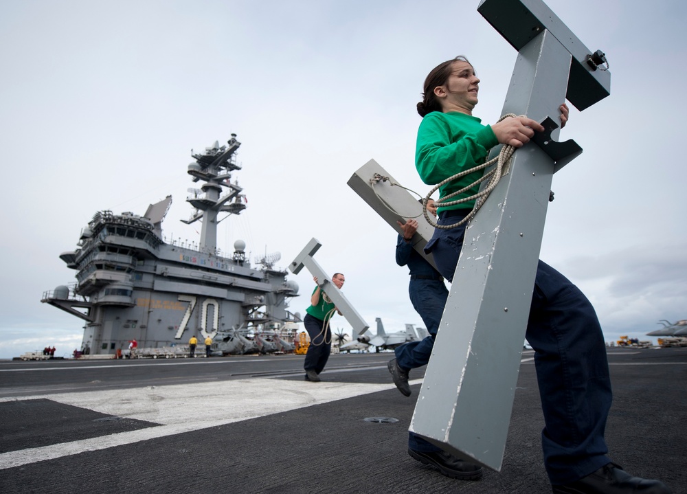 USS Carl Vinson action