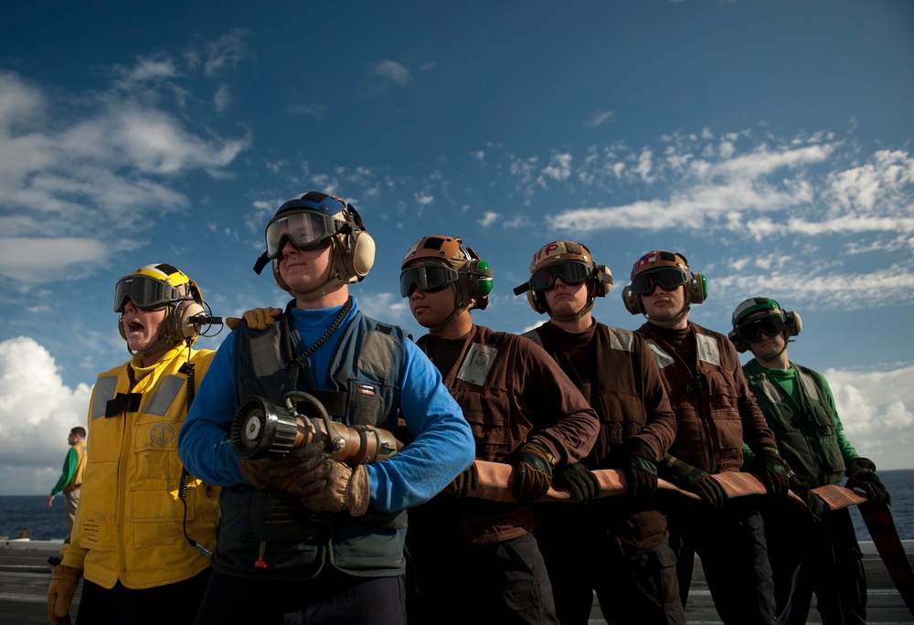 USS Carl Vinson action