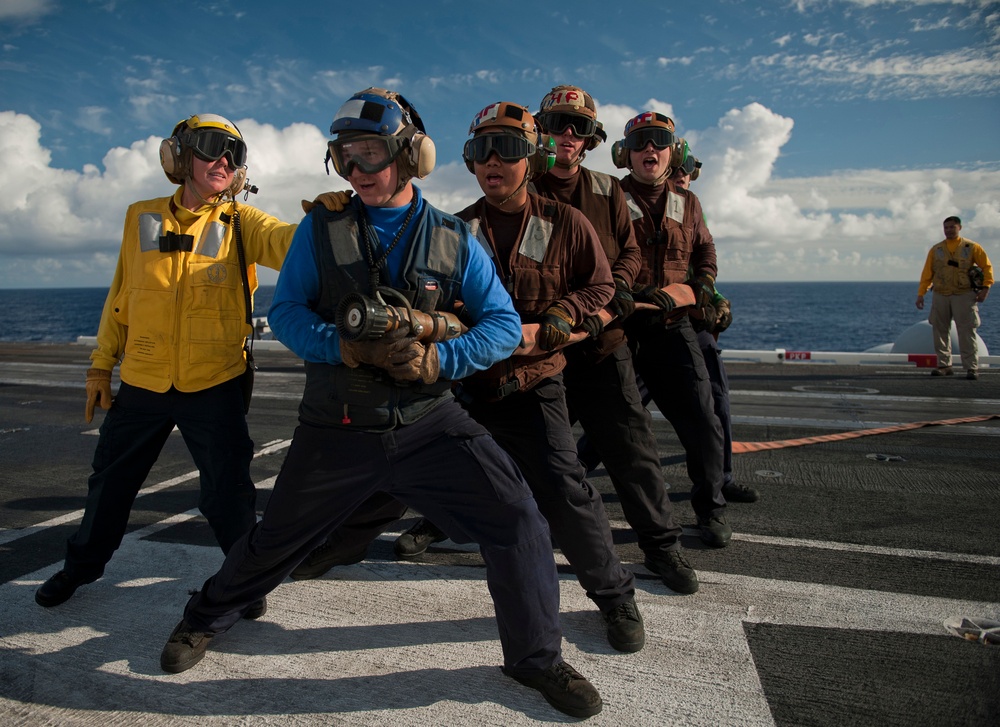 USS Carl Vinson action