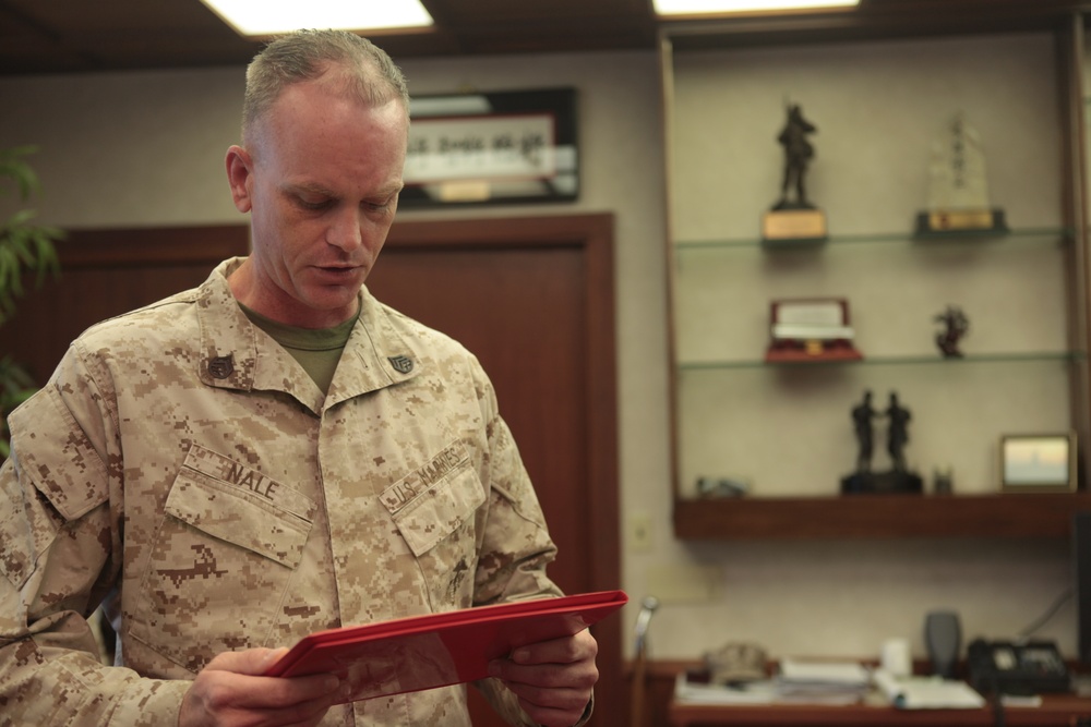 Cpl. Joshua Adams re-enlistment