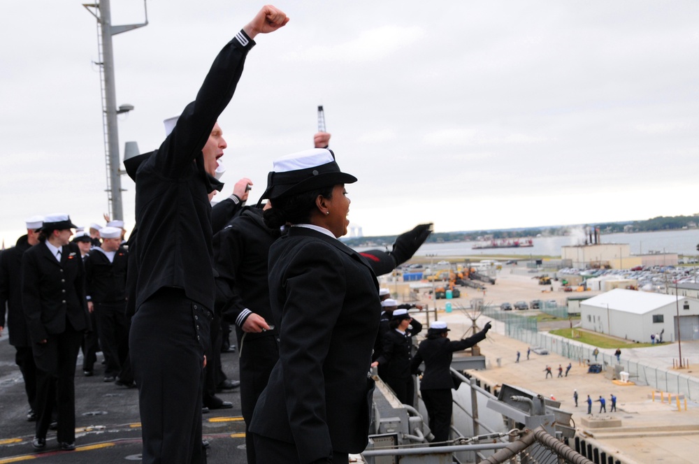 USS George H.W. Bush action