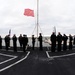 Morning colors aboard USS George H.W. Bush