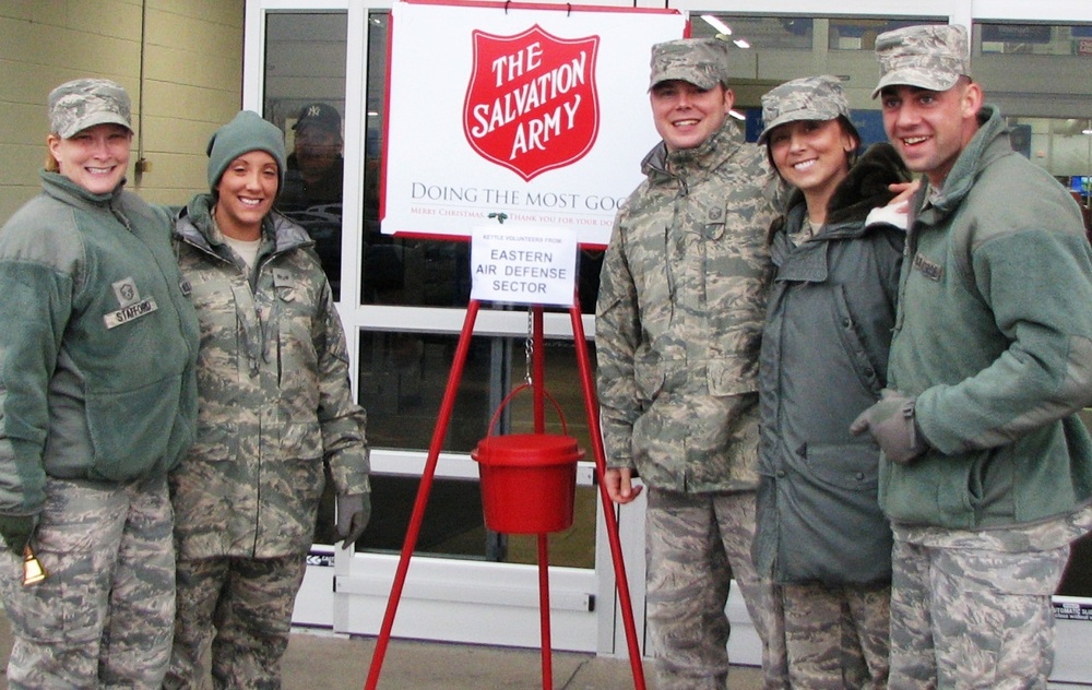 Eastern Air Defense Sector volunteers support Rome area Salvation Army's Red Kettle Drive