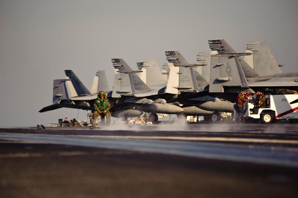 USS John C. Stennis action