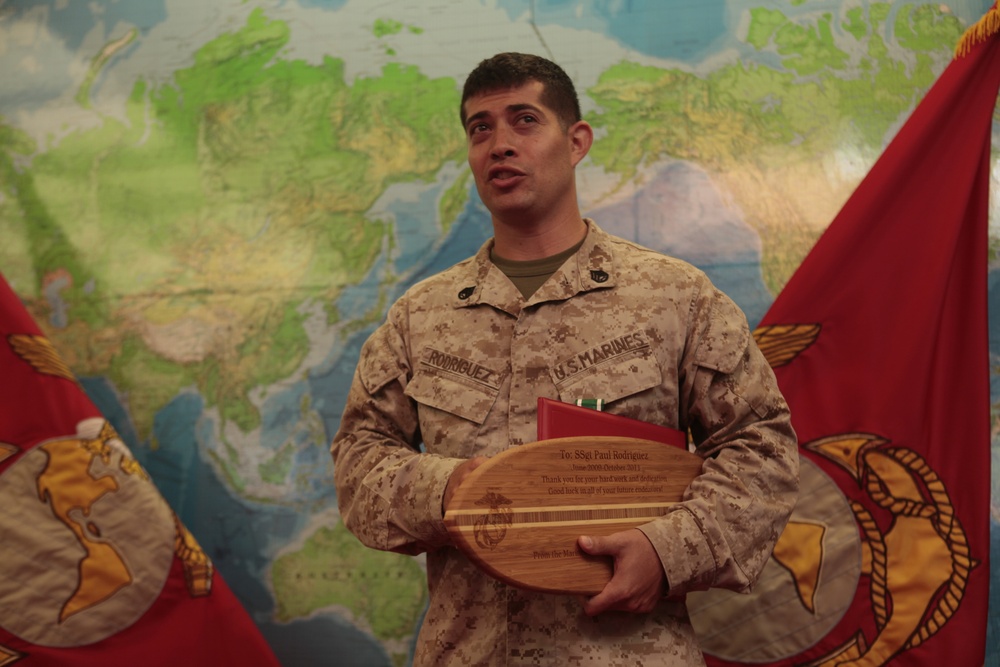 Staff Sgt. Paul Rodriguez farewell ceremony