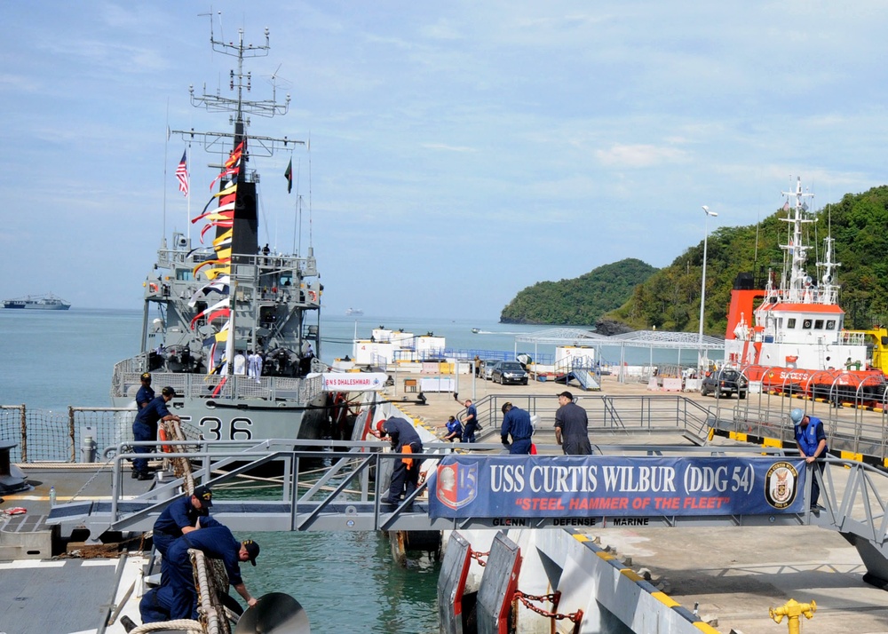 USS Curtis Wilbur in Malaysia