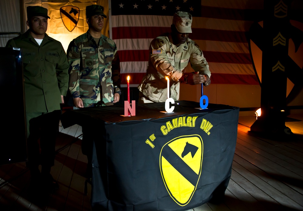 1st Air Cavalry inducts new non-commissioned officers in a time-honored ceremony