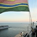 USS Enterprise sailor raises award pennants