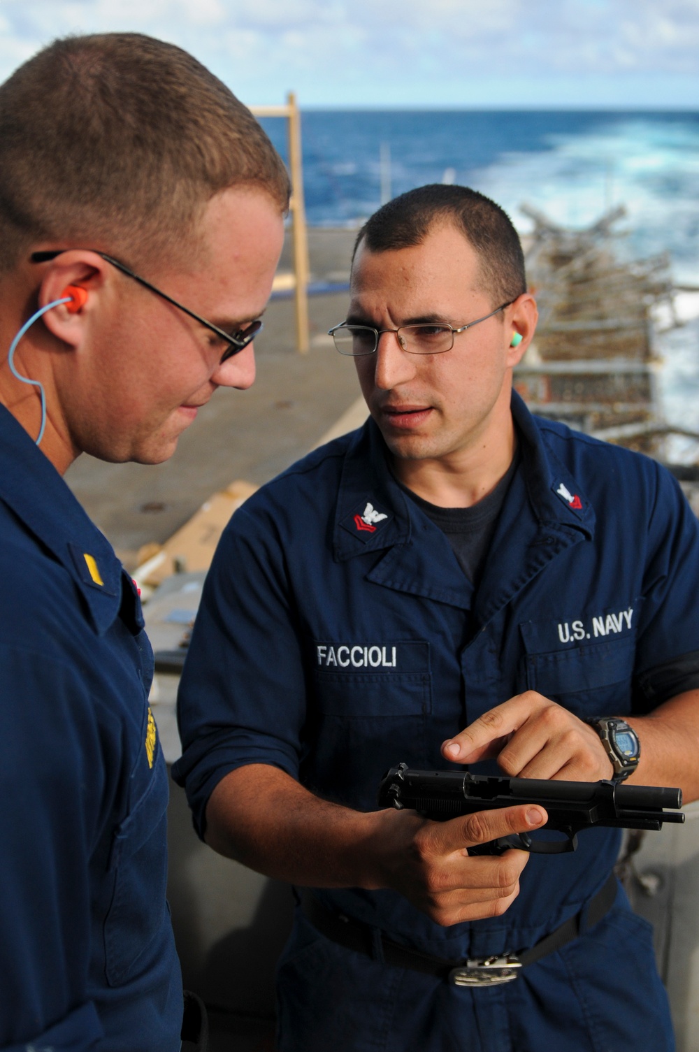 USS Anzio weapons qualification course