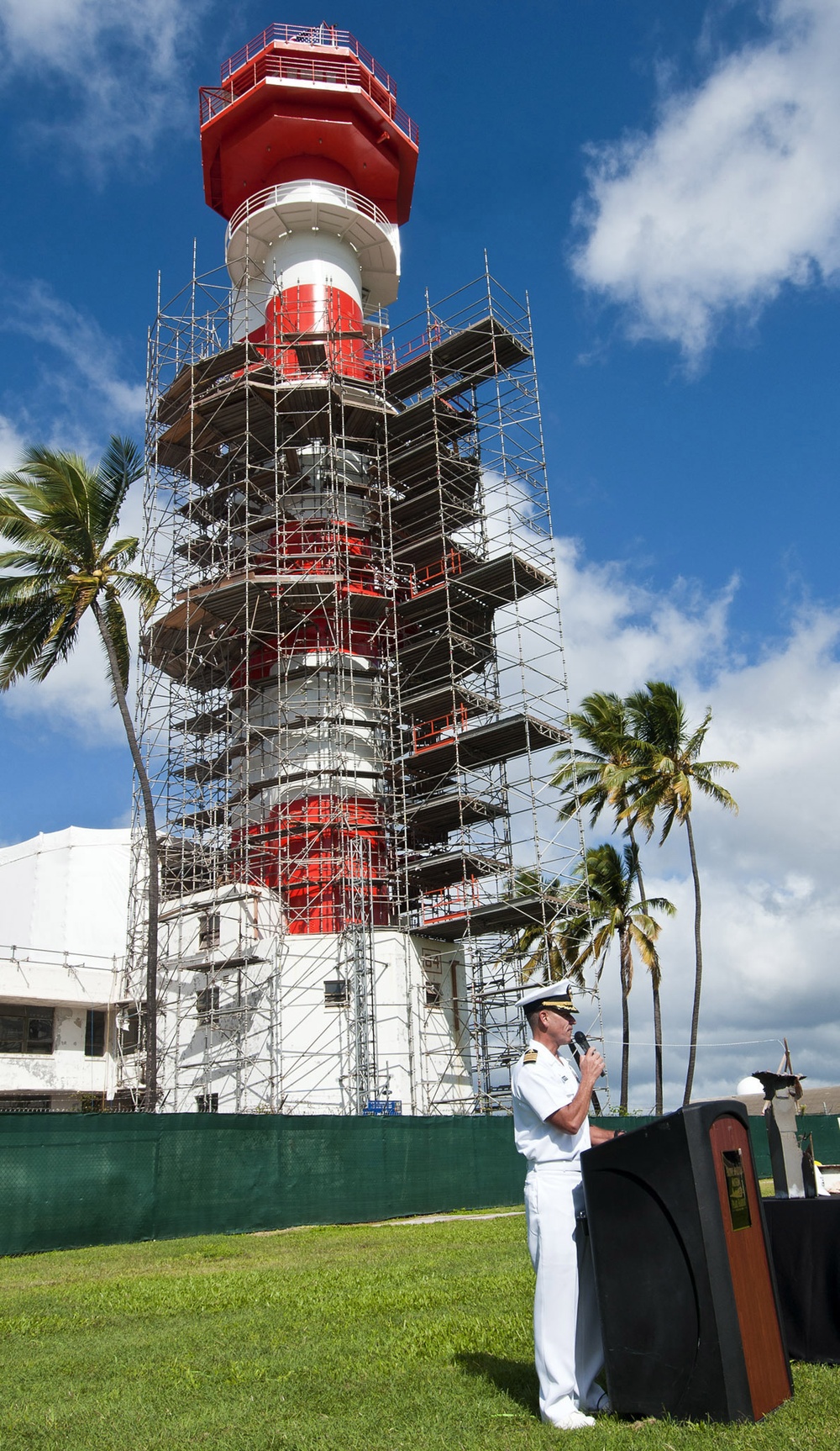 Ford Island control tower dedication ceremony