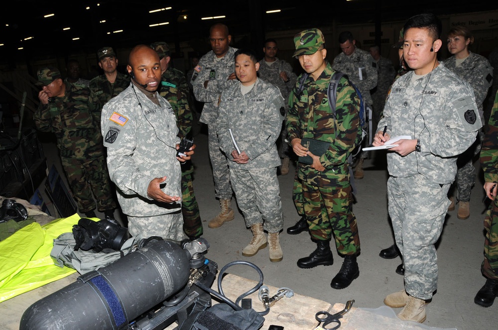 South Korean CBRN soldiers visit 20th Support Command