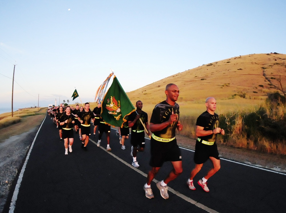 The 525th Military Police Battalion sunrise run