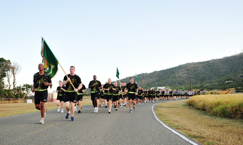 The 525th Military Police Battalion sunrise run