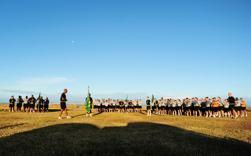 The 525th Military Police Battalion sunrise run