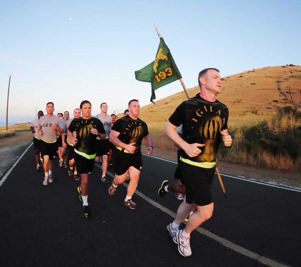 The 525th Military Police Battalion sunrise run