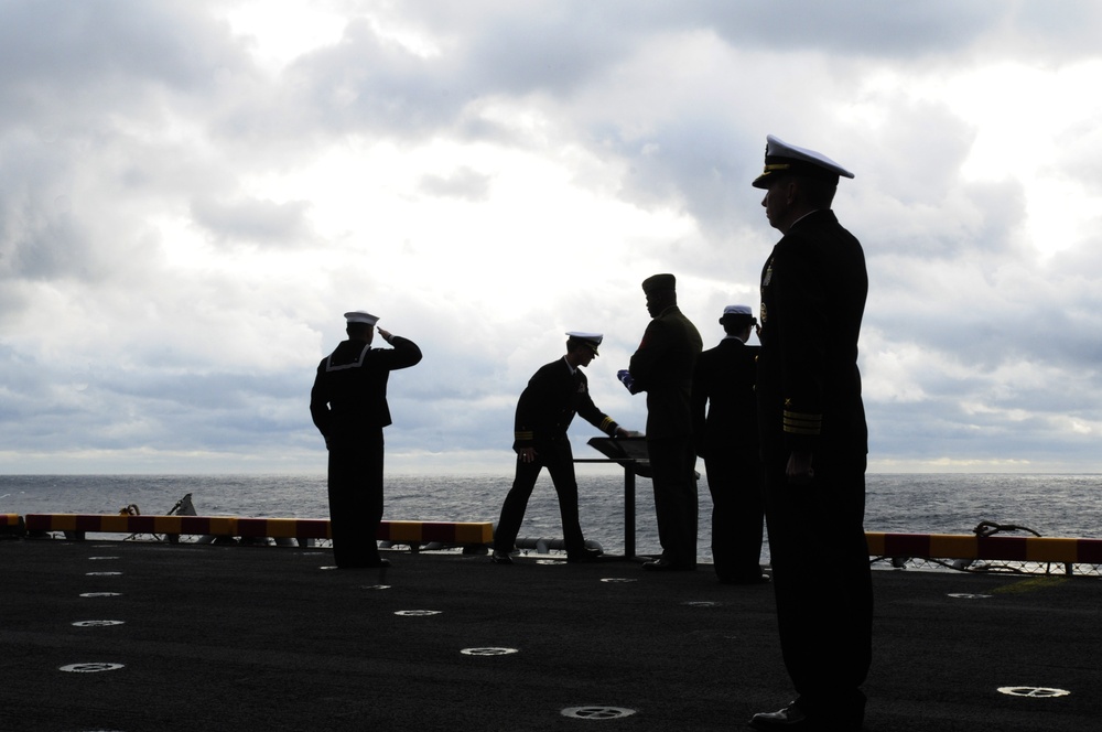 USS Wasp conducts burials at sea