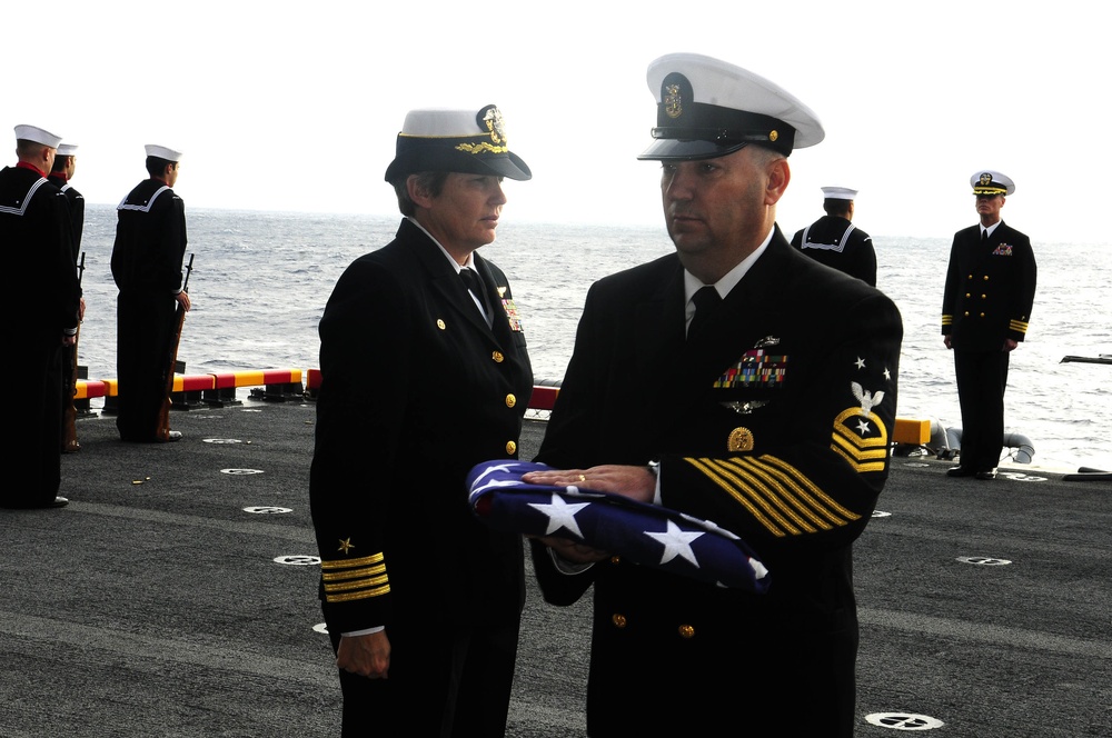 USS Wasp conducts burials at sea