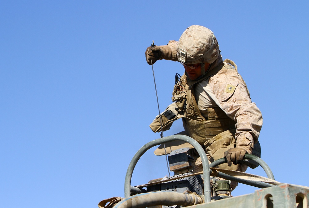 Motor transport platoon keeps Marines, Afghans supplied