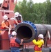 USACE, St. Louis district’s Dredge Potter crew assemble flexible dredge pipe