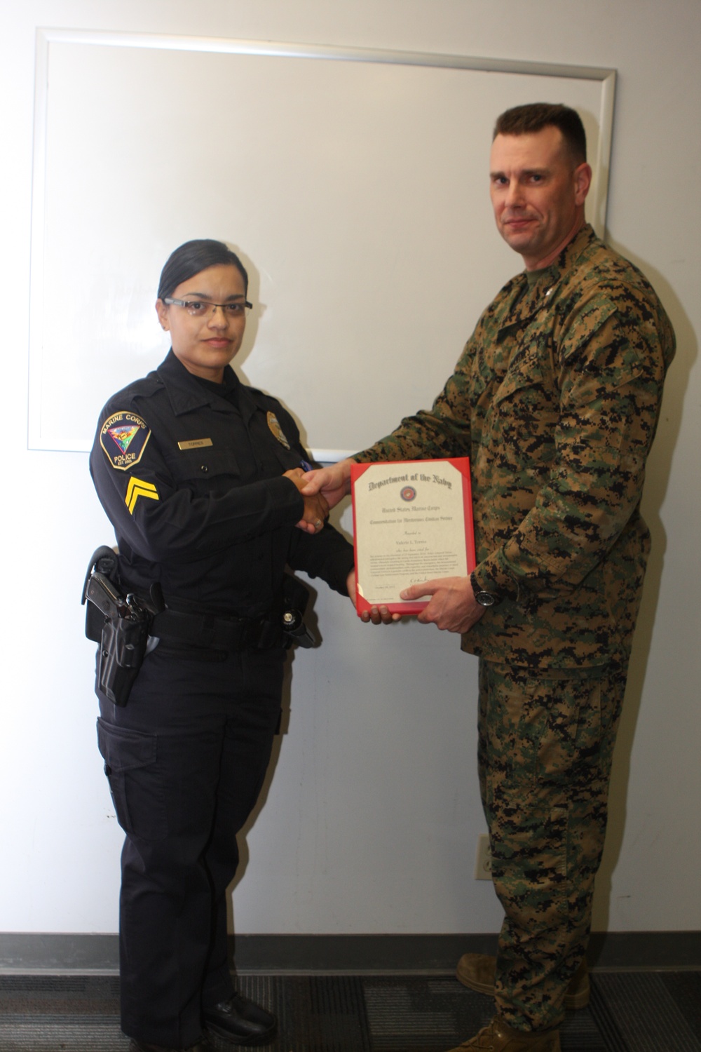 Corporal recognized for life-saving skills