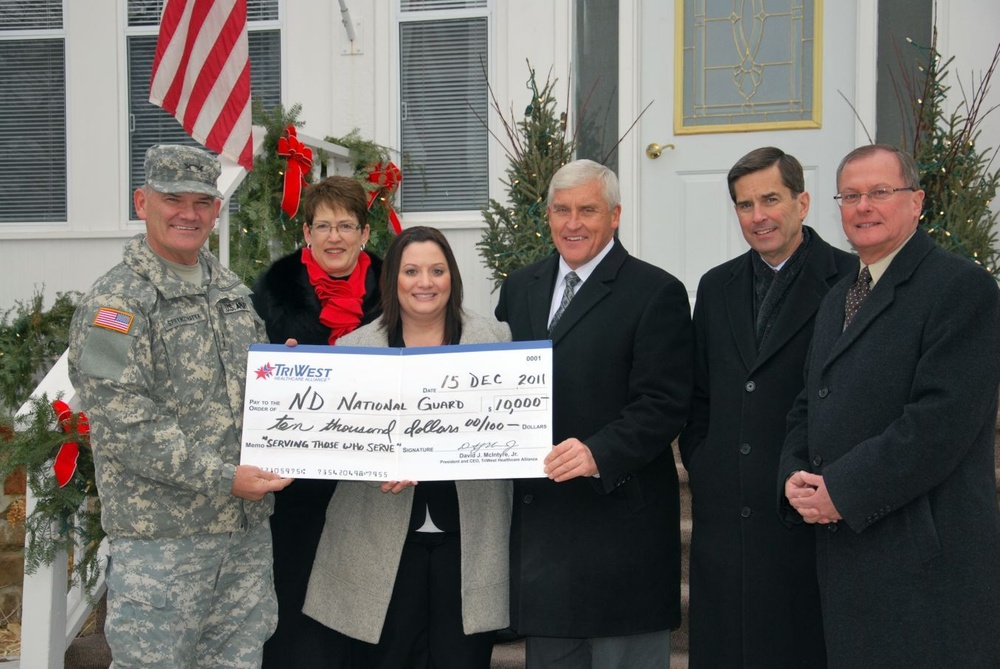 TriWest contributes to N.D. National Guard’s soldier-airmen emergency fund
