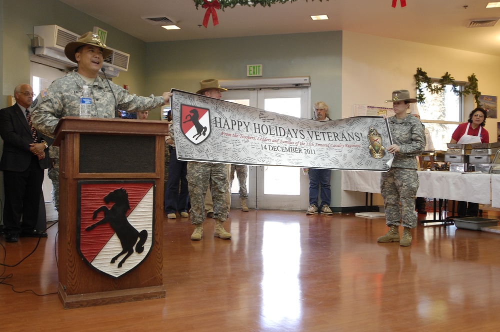 Soldiers bring holiday cheer to Veterans Home of California – Barstow