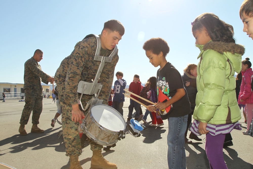Band brings holiday cheer to children