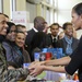 Michelle Obama visits with US Marines