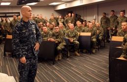 BUMED Force Master Chief impressed with Field Medical Training Battalion