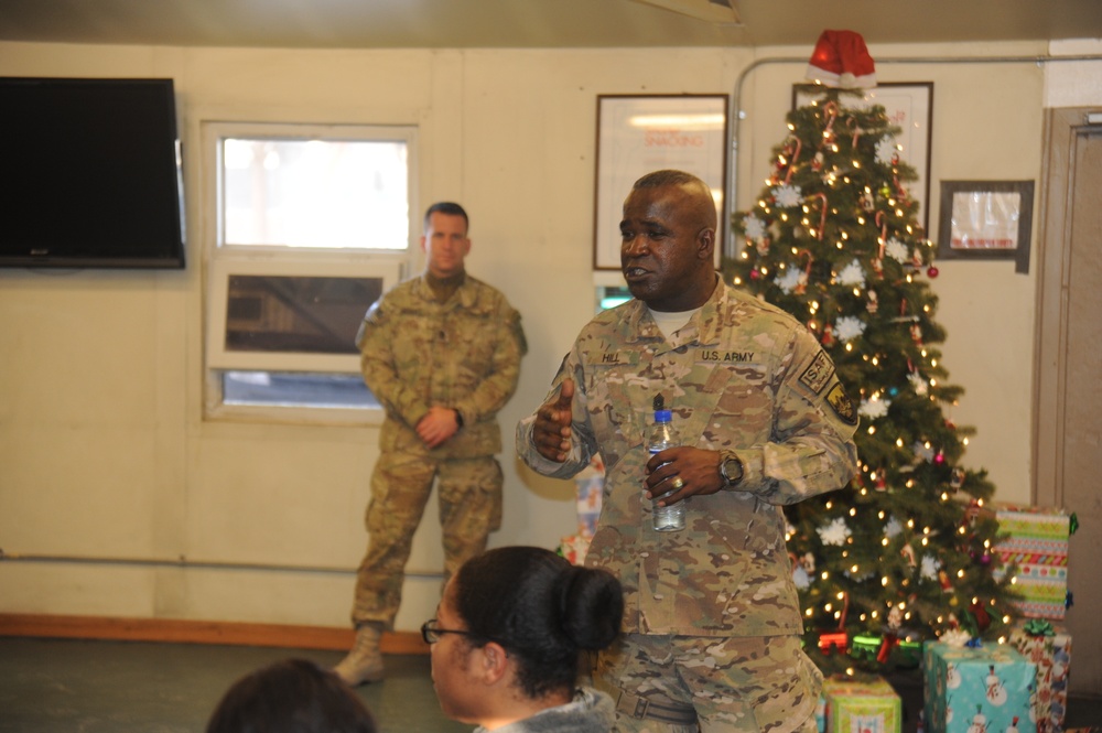 ISAF Command Sgt. Maj. Marvin Hill visits CJSOTF-A