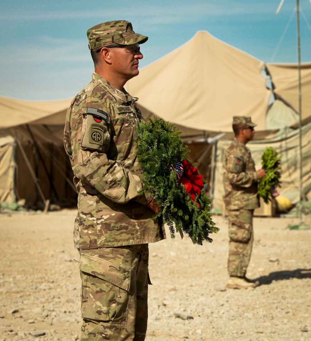 Soldiers offer holiday honors to fallen comrades in Afghanistan