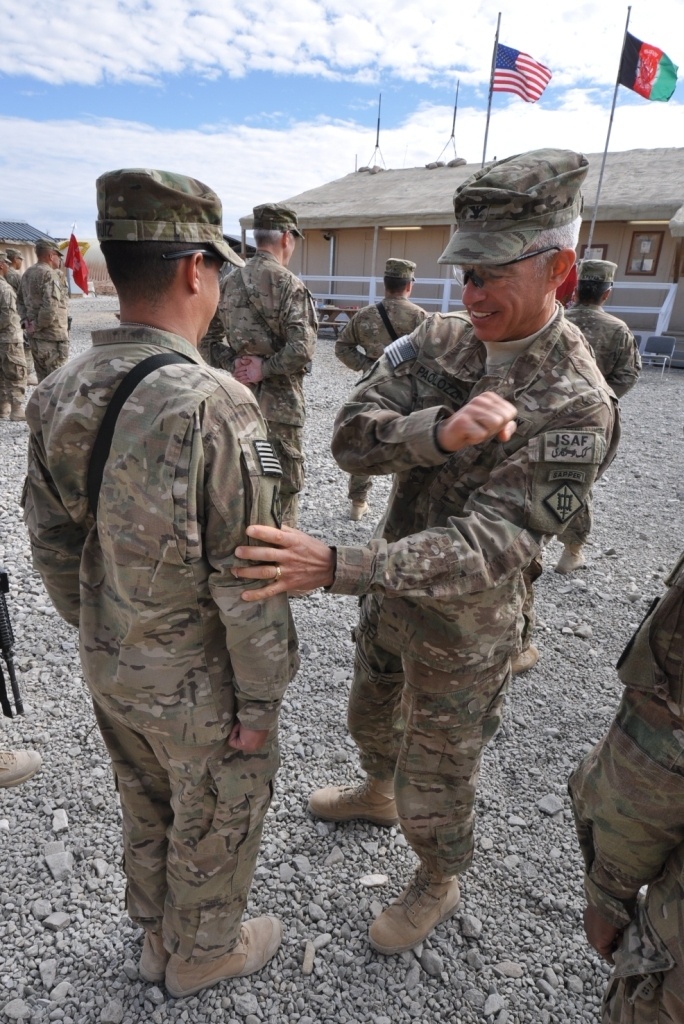 578th Eng. Bn. receives Combat Patch