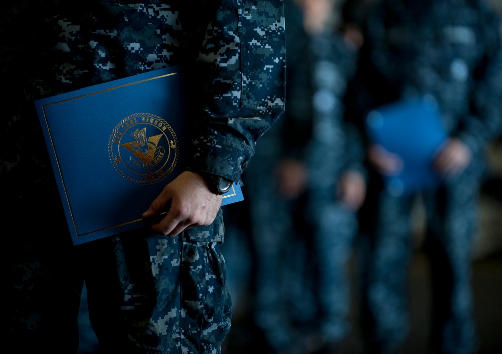 USS Carl Vinson in the Pacific Ocean