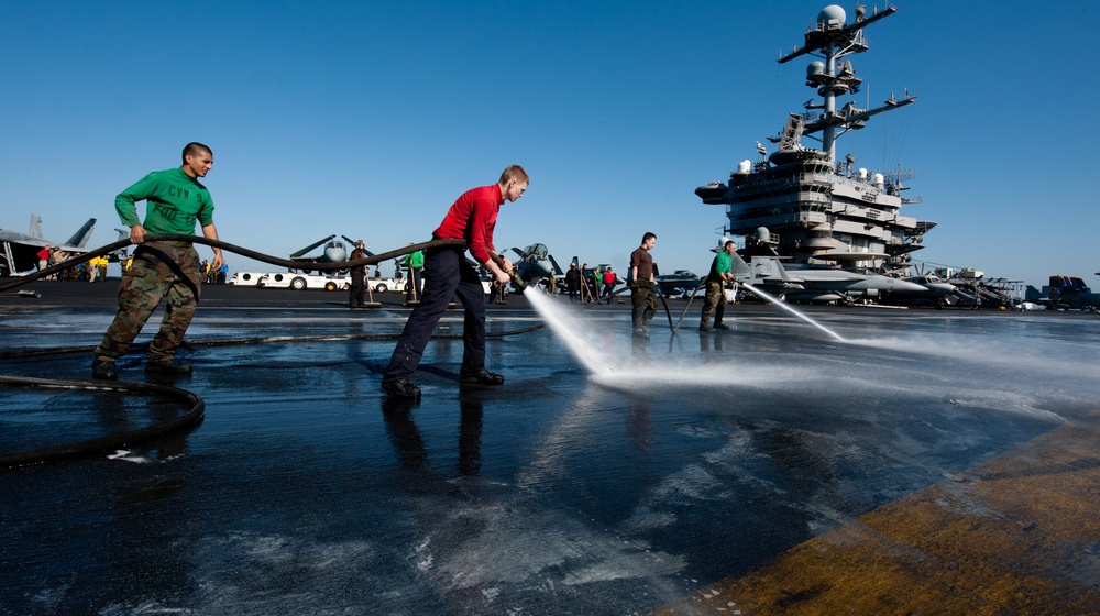 USS John C. Stennis action