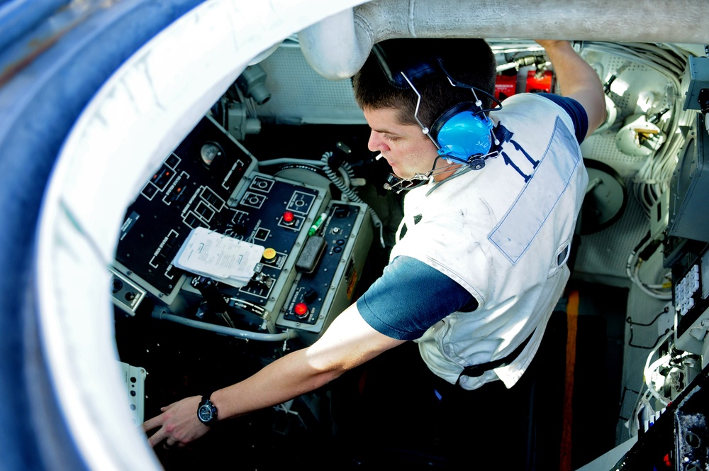 USS Halsey sailor relays message