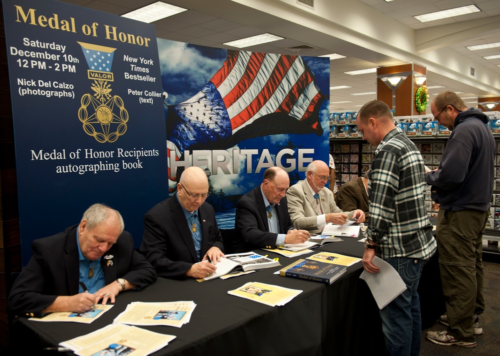 Medal of Honor recipients book signing in Norfolk