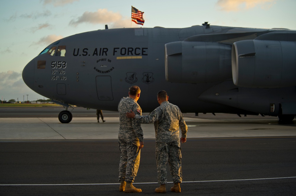 25th ID Headquarters, the last division headquarters under US forces in Iraq returns home