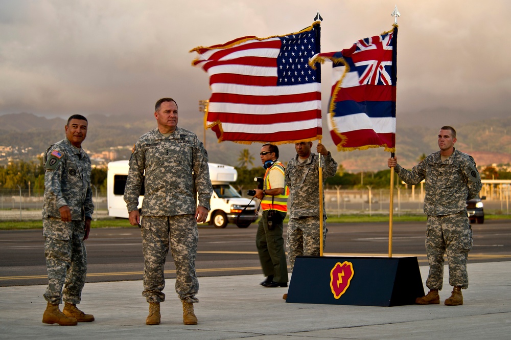 25th ID Headquarters, the last division headquarters under US forces in Iraq returns home