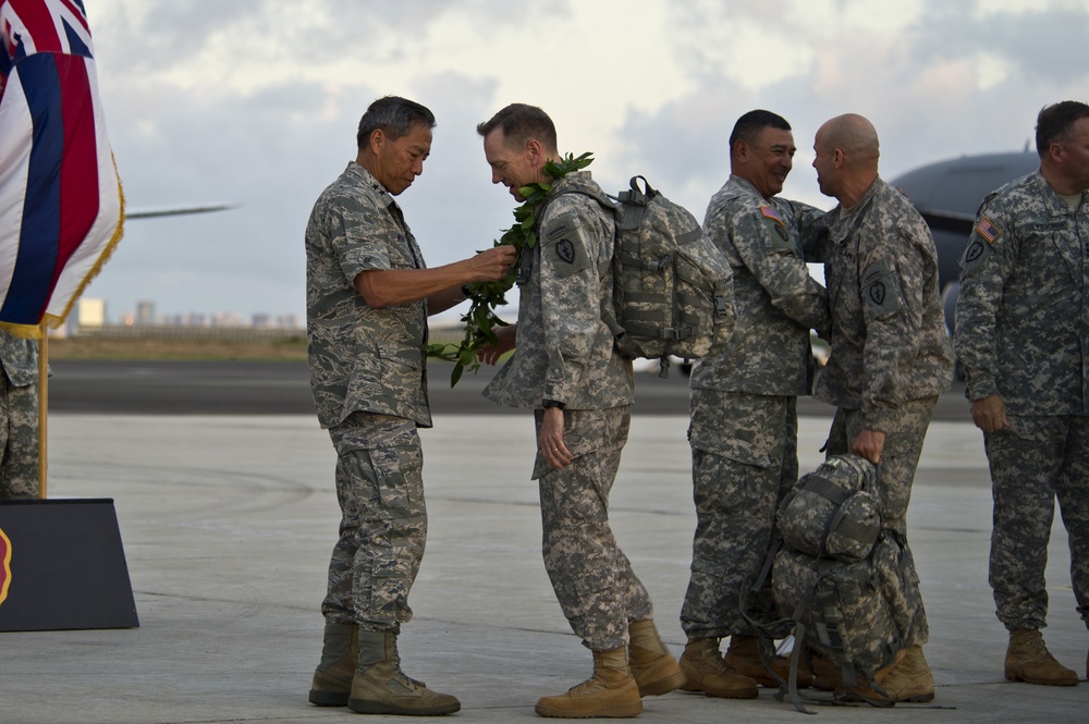 25th ID Headquarters, the last division headquarters under US forces in Iraq returns home