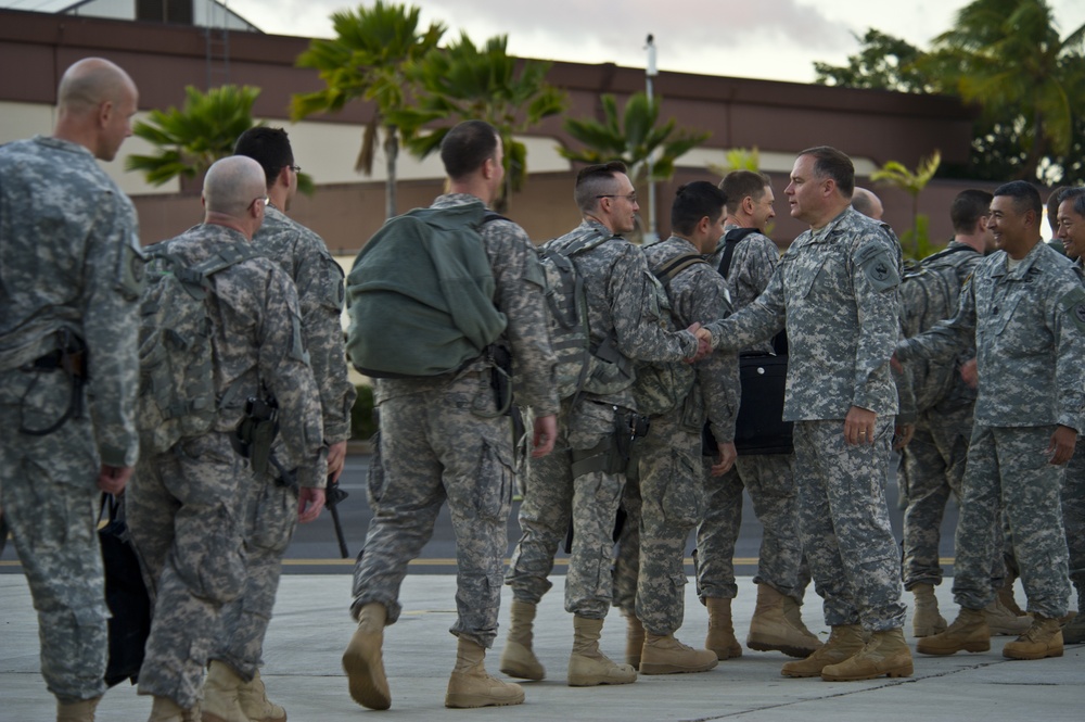 25th ID Headquarters, the last division headquarters under US forces in Iraq returns home