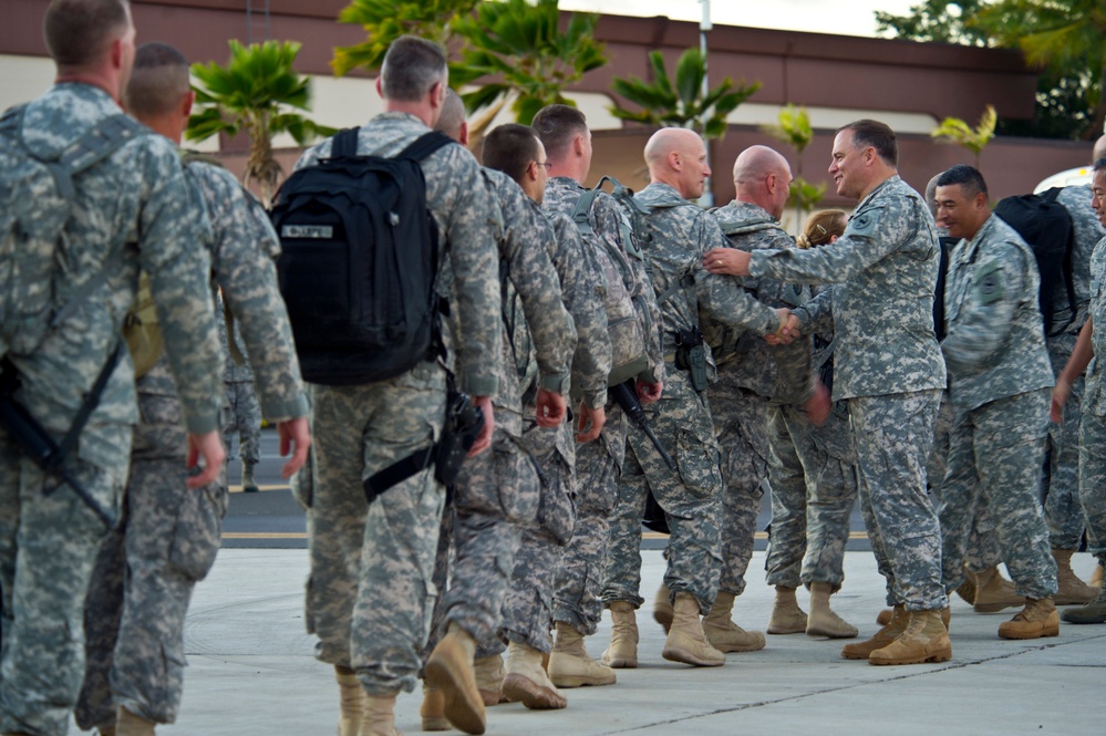 25th ID Headquarters, the last division headquarters under US forces in Iraq returns home