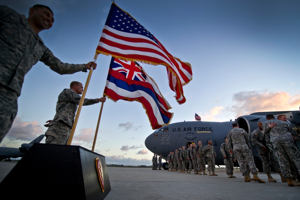 25th ID Headquarters, the last division headquarters under US forces in Iraq returns home