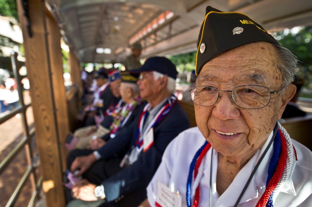 Congressional Gold Medal recipients honored for their service with a parade.