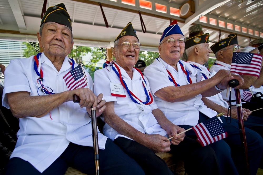 Congressional Gold Medal recipients honored for their service with a parade.