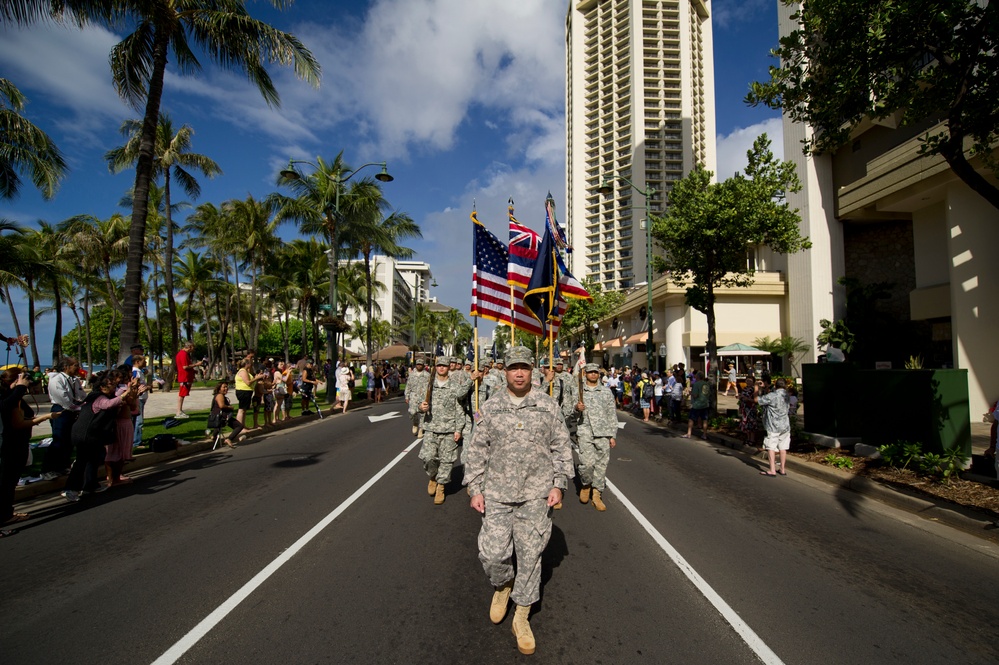 Congressional Gold Medal recipients honored for their service with a parade.